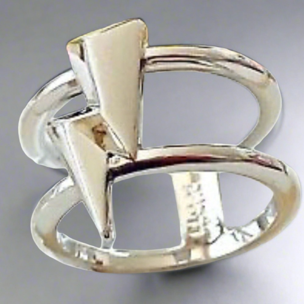 Authentic Kendra Scott Lightning Bolt Rhodium Pla… - image 2